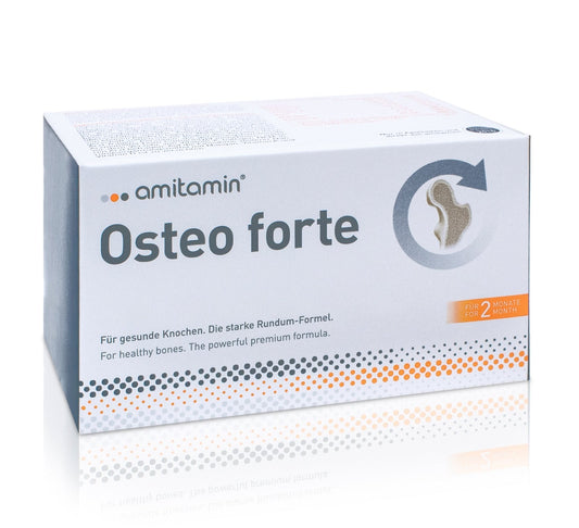 amitamin® Osteo forte - Power Formula for Strong bones For Agers and Seniors (60 Days Supply)
