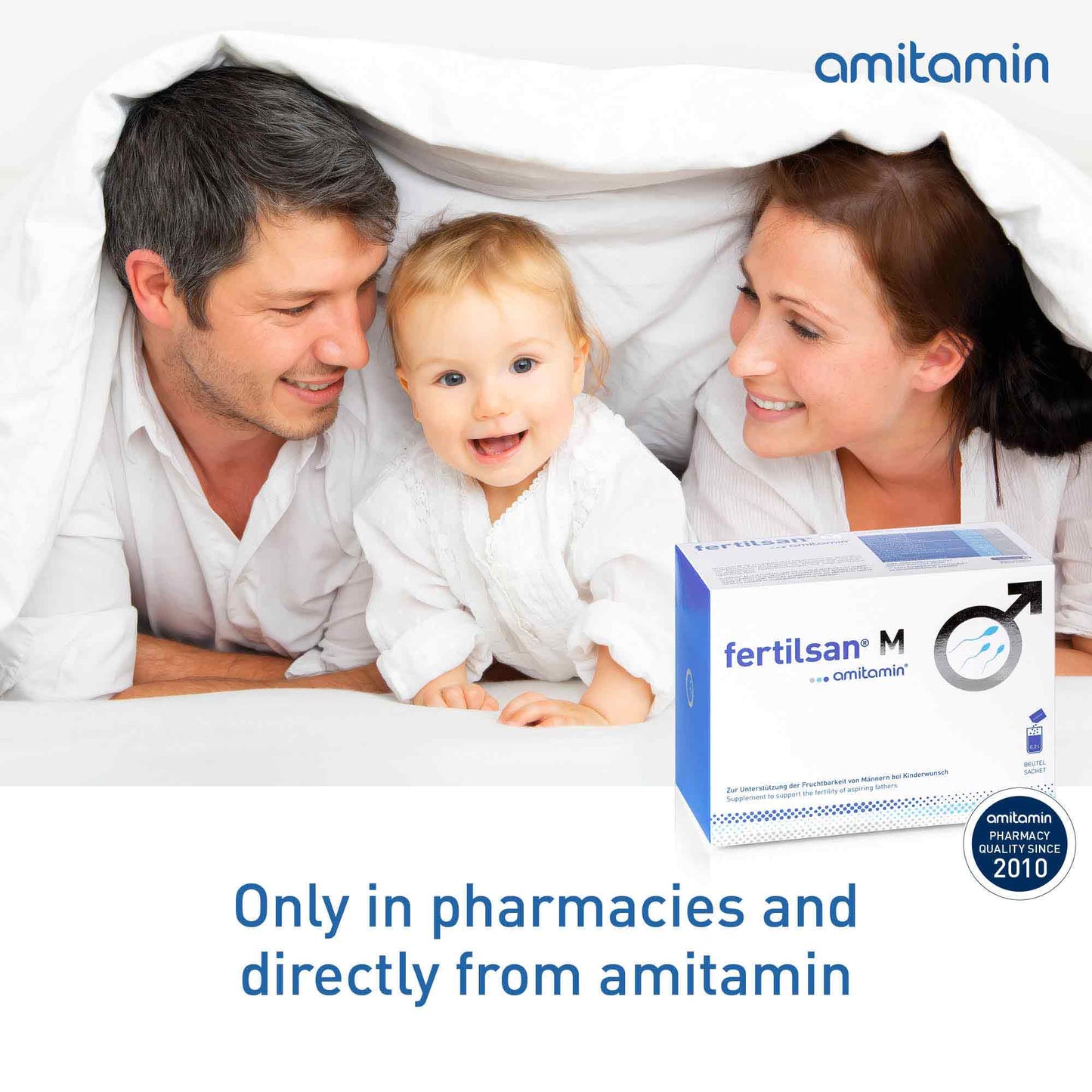 amitamin fertilsan M (Powder)-Award Winning Formula to Enhance Male Fertility (30 Days Supply)