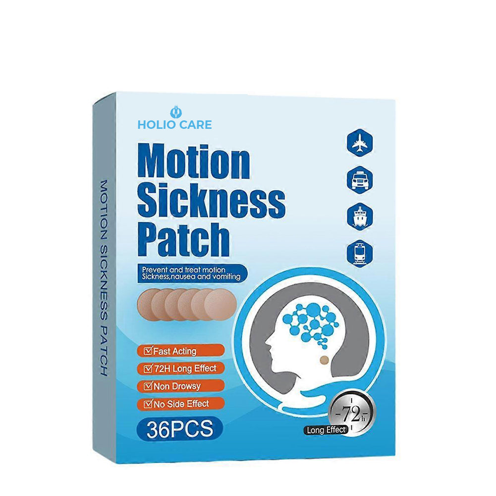 Holio Care Motion Comfort Patches – Natural Travel Support for Cars, Ships & Airplanes | Suitable for Adults & Kids