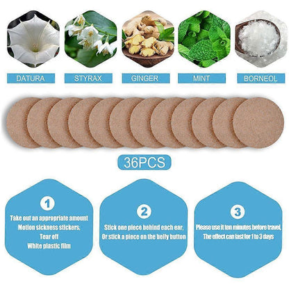 Holio Care Motion Comfort Patches – Natural Travel Support for Cars, Ships & Airplanes | Suitable for Adults & Kids