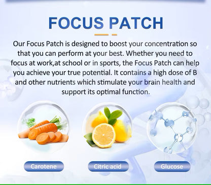 Holio Care Mega Focus Patch – Daily Natural Support for Focus, Concentration & Cognitive Performance