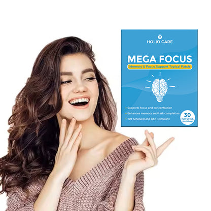 Holio Care Mega Focus Patch – Daily Natural Support for Focus, Concentration & Cognitive Performance
