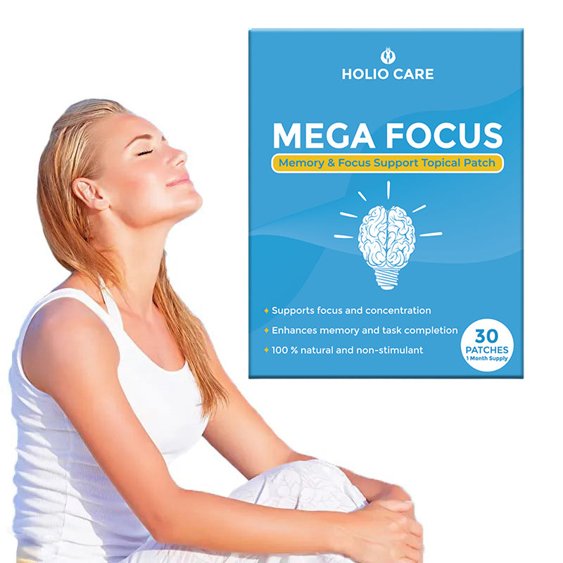 Holio Care Mega Focus Patch – Daily Natural Support for Focus, Concentration & Cognitive Performance