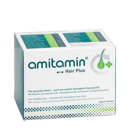 amitamin Hair Plus-Helps Grow & Maintain Healthy Hair-Made In Germany (1 Box 30 Days Supply)