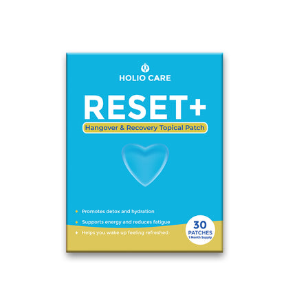 Holio Care Reset+ Recovery Patch – Natural Vitamin-Infused Patch for Hangover Relief, Energy & Wellness Support