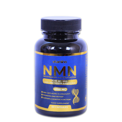 مكمل غذائي من فيتامينو NMN نقي بنسبة 98% لعكس الشيخوخة وتجديد الخلايا - معزز طبيعي لـ NAD+ (كمية تكفي لمدة شهر واحد)