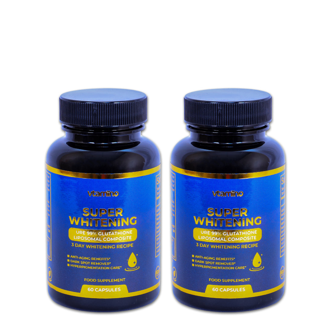 vtamino Superwhitening- Pure 99% Liposomal Glutathione Supplement with Collagen & Vitamin C-The Ultimate Skin Tone Formula (1 Month Supply)