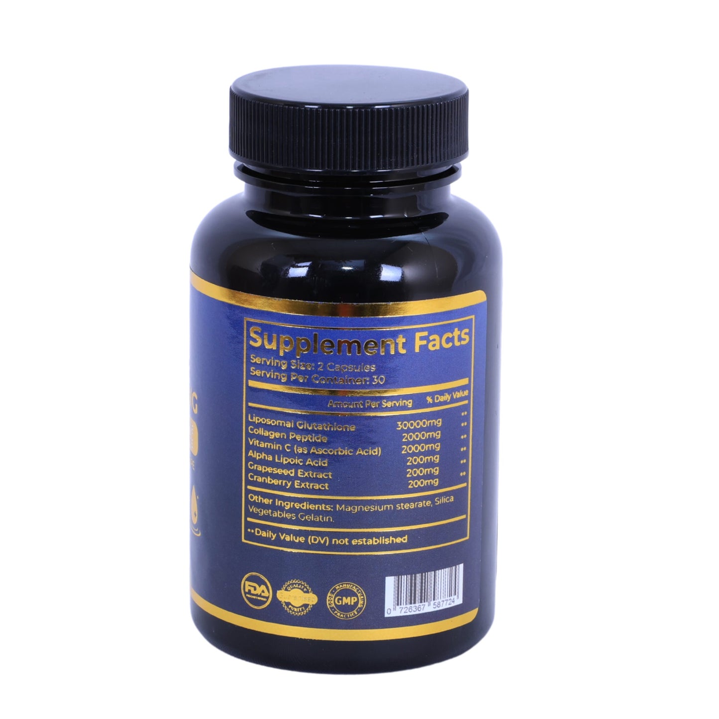 vtamino Superwhitening- Pure 99% Liposomal Glutathione Supplement with Collagen & Vitamin C-The Ultimate Skin Tone Formula (1 Month Supply)