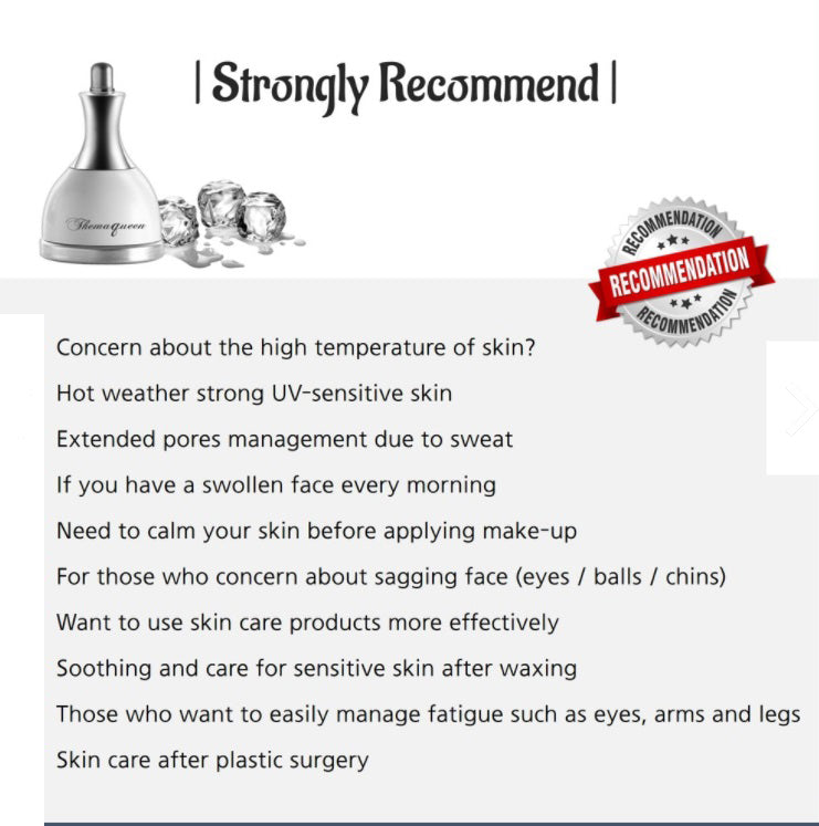 Themaqueen Cooling Massage Cooling Therapy Pore UP Dull Skin UP Pore Care Skin Soothing Skin Care for Body, Face & Eye: