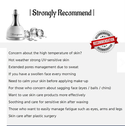 Themaqueen Cooling Massage Cooling Therapy Pore UP Dull Skin UP Pore Care Skin Soothing Skin Care for Body, Face & Eye: