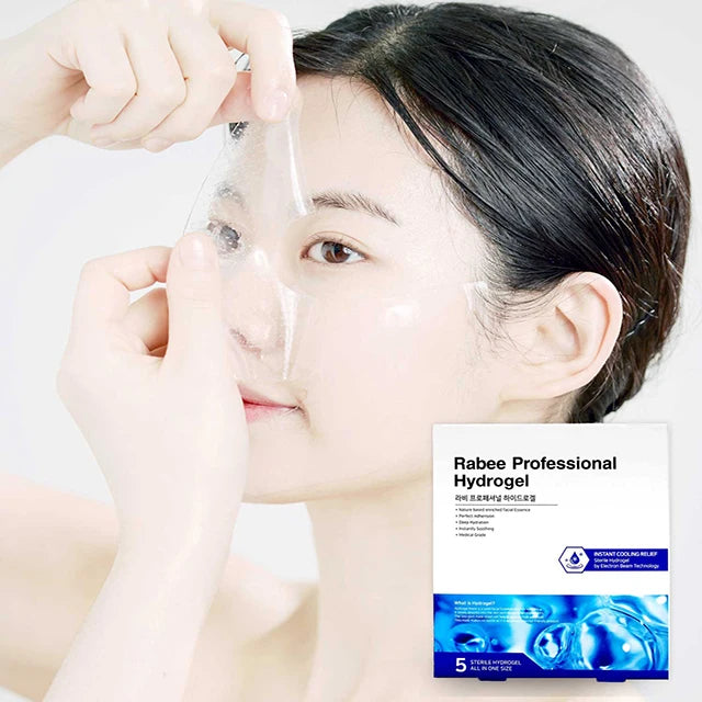 Glutathione Whitening Hydrogel Face Mask – Korean Skincare with Marine Collagen for Brightening, Moisturizing &amp; Radiance Boost 1 Box – 5 Masks